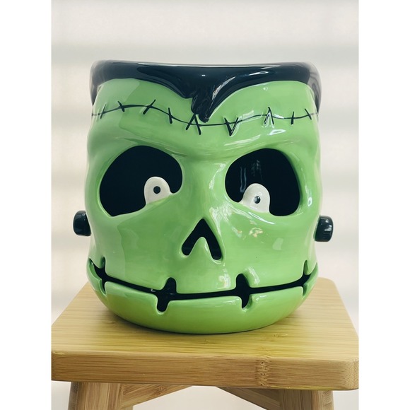 Frankenstein Luminary 3 Wick Candle Holder Bath Body Works Harry Slatkin 14.5oz